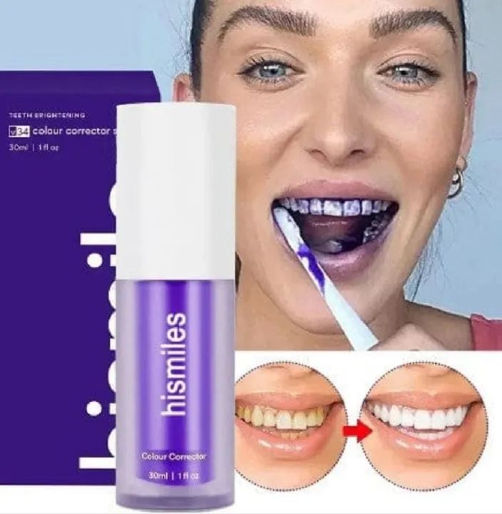 Hismile V34 Purple Whitening Toothpaste Remove Stains