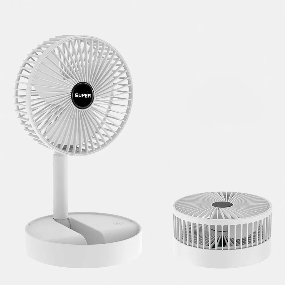 3 Speed Big size USB Rechargeable Folding Telescopic Fan