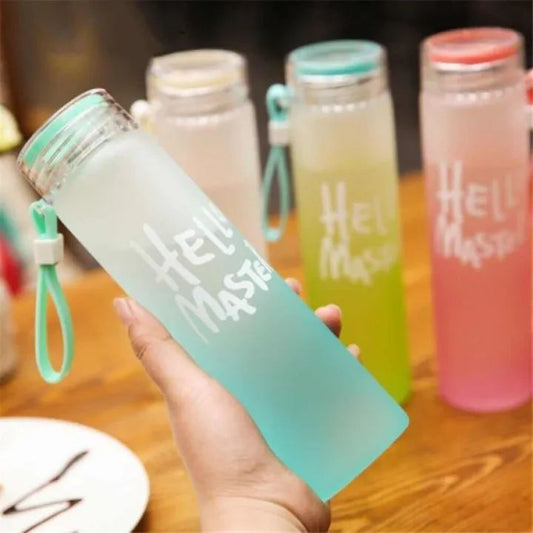 Hello Master Glass Water Bottle