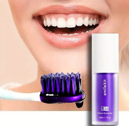 Hismile V34 Purple Whitening Toothpaste Remove Stains