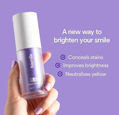Hismile V34 Purple Whitening Toothpaste Remove Stains