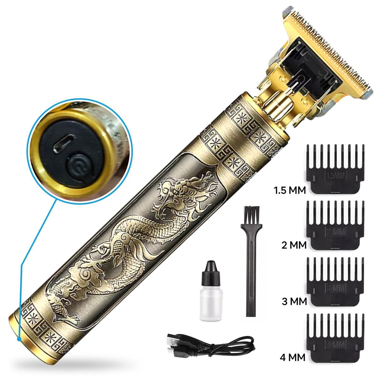 Metal Body T9 Trimmer VINTAGE Rechargeable